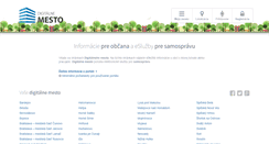 Desktop Screenshot of digitalnemesto.sk