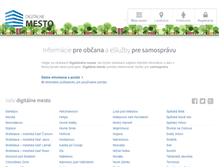 Tablet Screenshot of digitalnemesto.sk